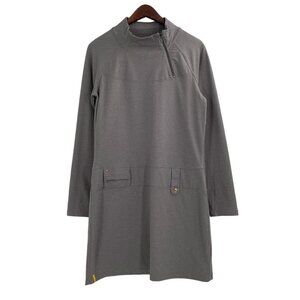 Lole Evolt Gray Athleisure UPF 50+ Sun Protection Tunic Dress Womens Size Medium